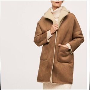 Mango Reversible Fur Coat